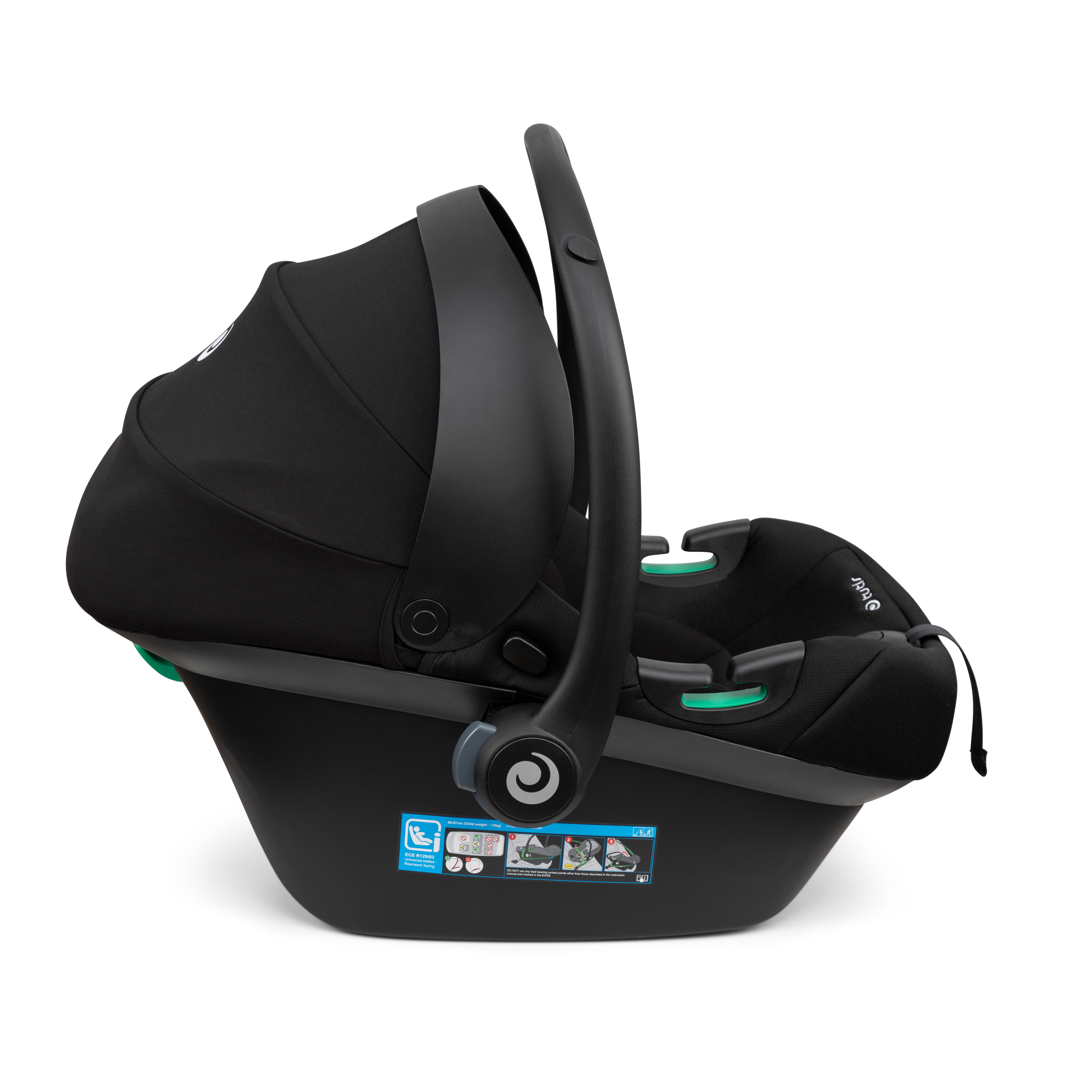 TUTIS Elo i-Size Lux Black 006 Bērnu autosēdeklis 0-13 kg