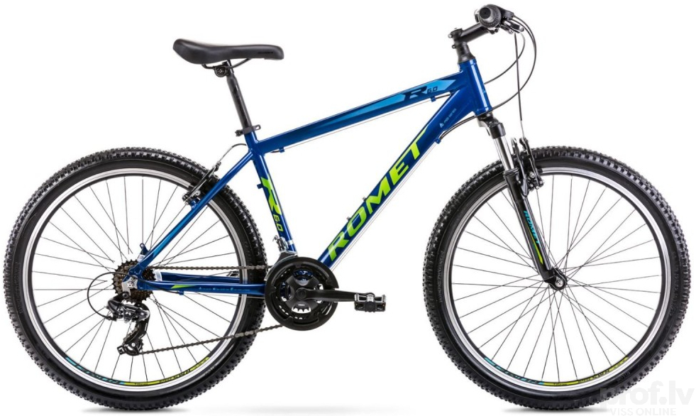 Vīriešu velosipēds Romet Rambler R6.0 Blue/Green 26 collas