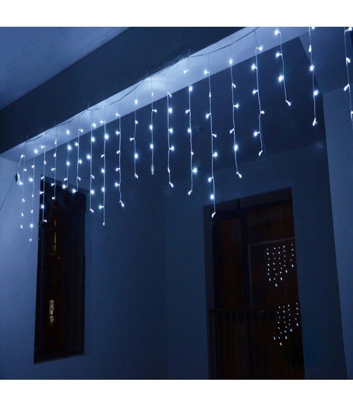 Ziemassvētku virtene Lāstekas Blue 100 LED 3.2 m
