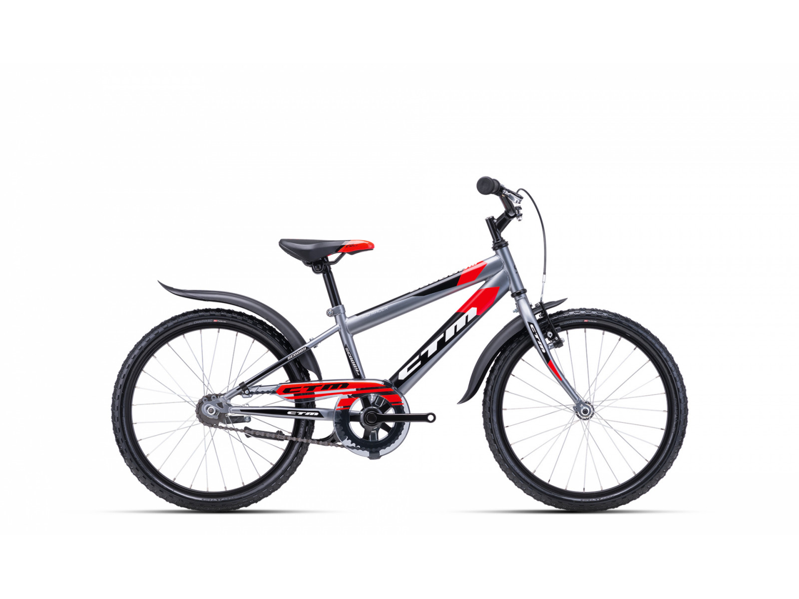 Bērnu divritenis velosipēds CTM Scooby 1.0 Grey red 20 collas
