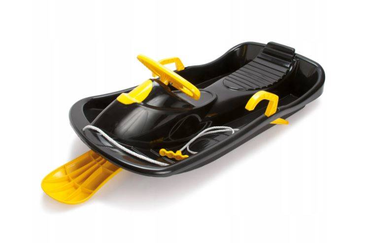 Bērnu ragavas ar bremzēm un stūri 95 сm Dantoy Classic black