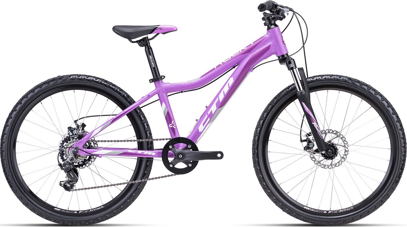 Bērnu velosipēds CTM Rocky 3.0 Violet 24 collas