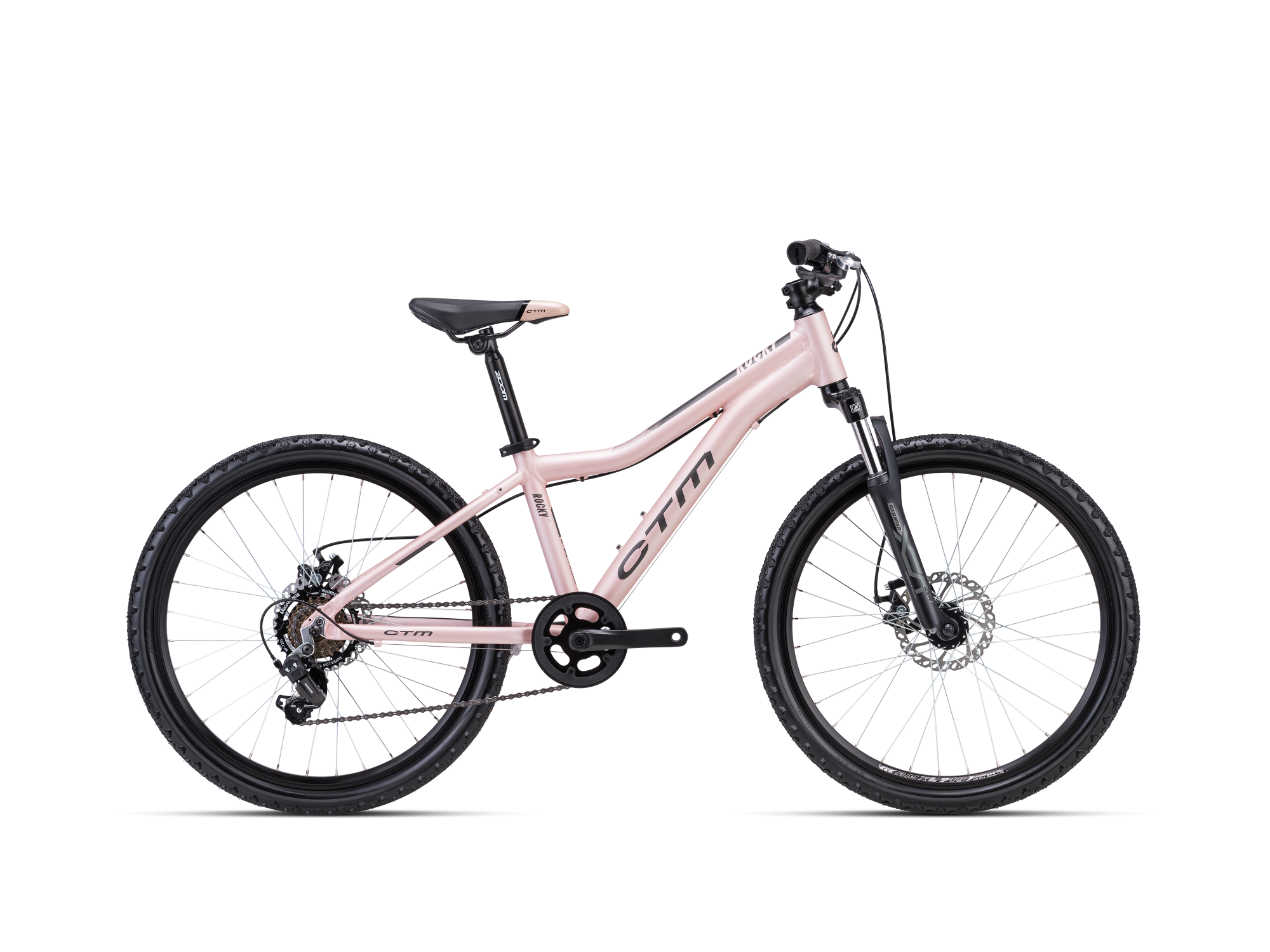 Bērnu velosipēds CTM Rocky Pink 3.0 24"