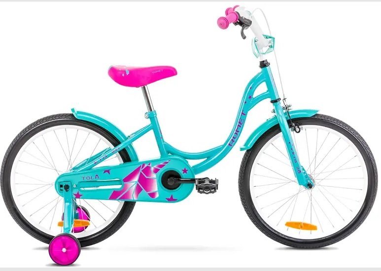 Bērnu velosipēds Romet Tola Turquoise 20 collas