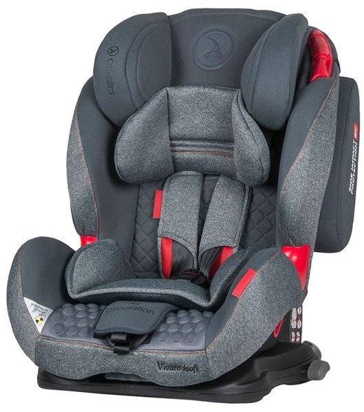 Coletto Vivaro Isofix Grey Bērnu autosēdeklis 9-36 kg