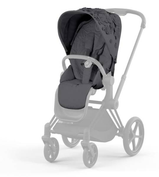 Cybex Priam 4.0 Dream Grey Simply Flowers Pastaigu Bloks - Pastaigu daļas auduma pārvalks