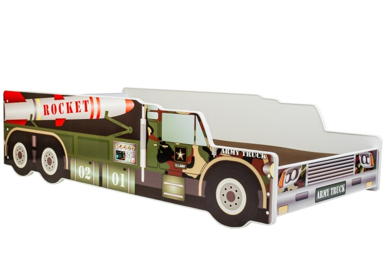 Bērnu auto gulta RIKO 140x70 Raķete ar matraci