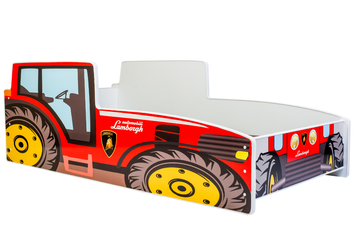 Bērnu gulta ar matraci Car 160x80 Sarkans