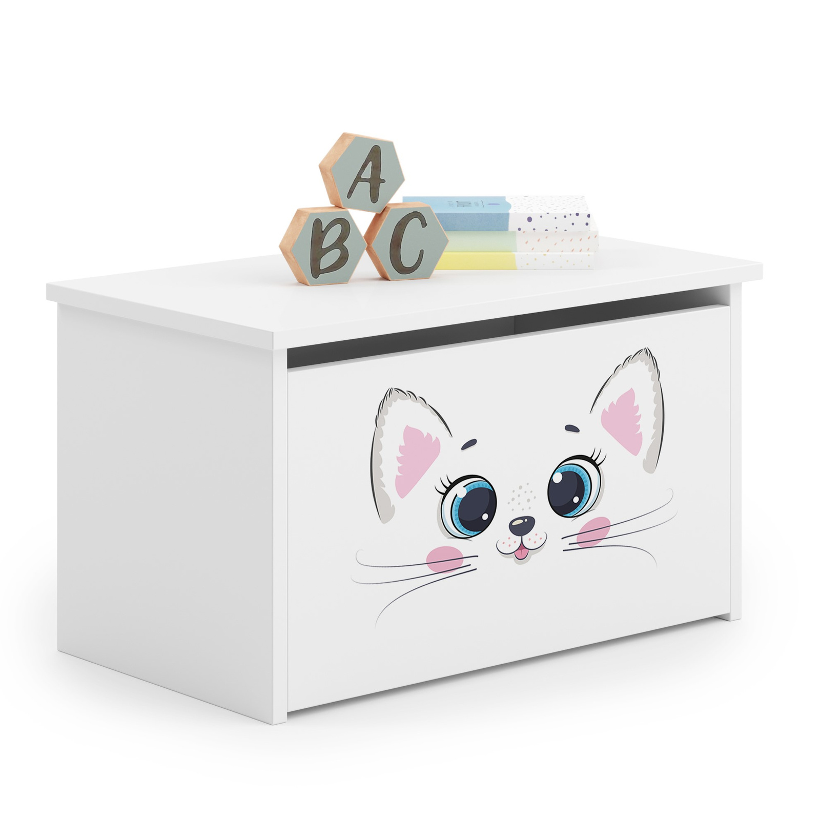 Bērnu rotaļlietu kaste DARIA Pink cat