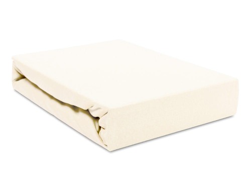 Palags jersī ar gumiju 160x80 cm BEIGE (6438)