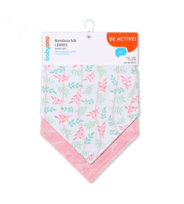 Priekšautiņu-lakatiņu komplekts LEAVES (2 gab.) BabyOno 879/10