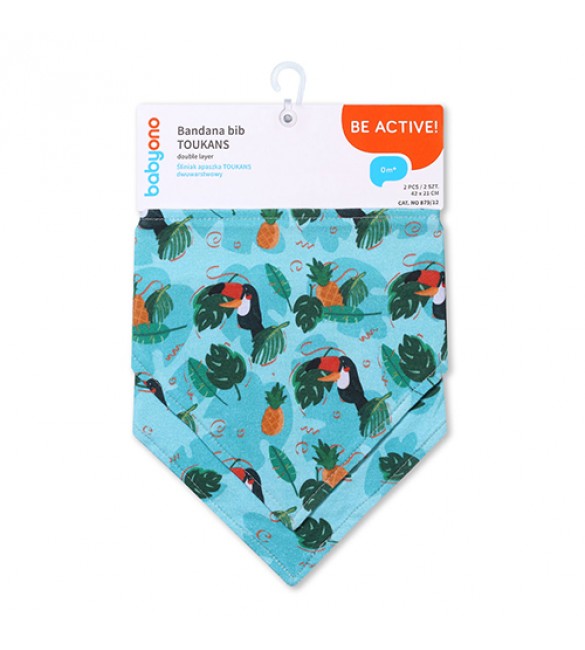 Priekšautiņu-lakatiņu komplekts TOUCANS (2 gab.) BabyOno 879/12/09