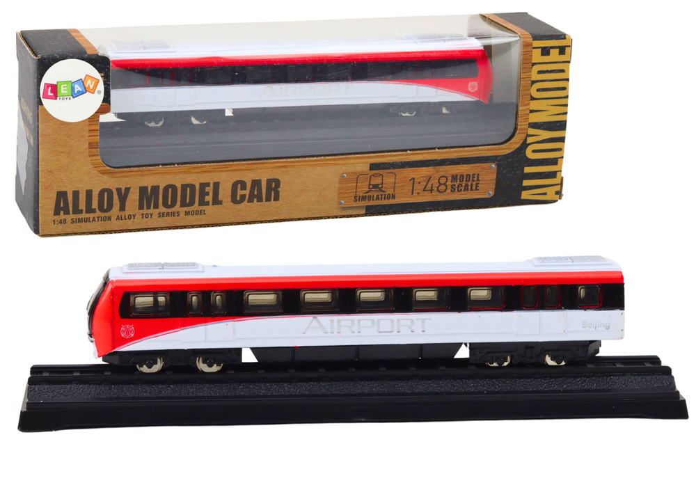Collectible Model Train Red and White 1:48 Metal
