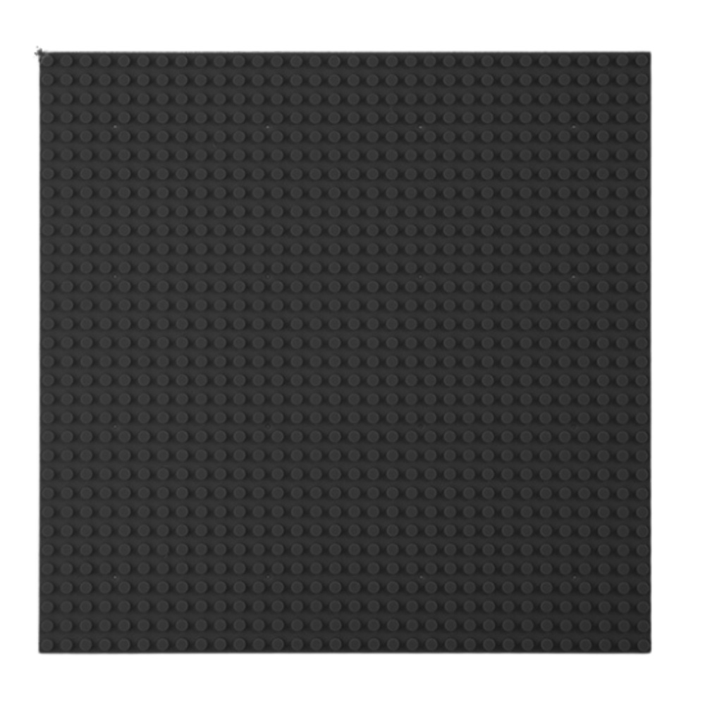 Construction Board for Building Blocks Black 40x40cm