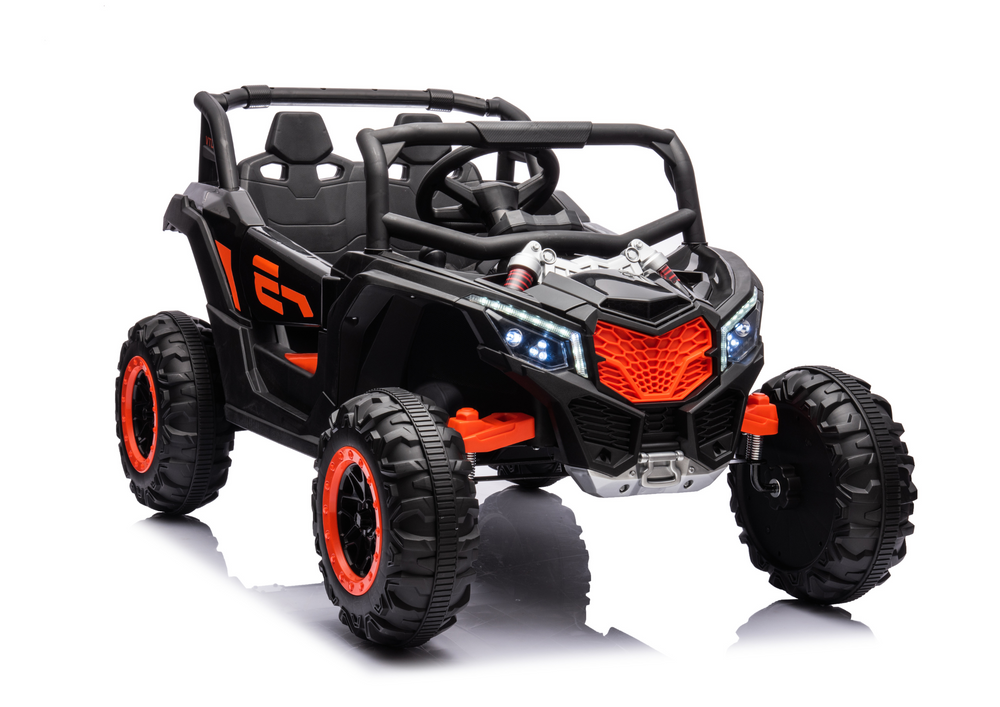 Divvietīgs bērnu elektromobilis Bagijs UTV NEL-901 Black