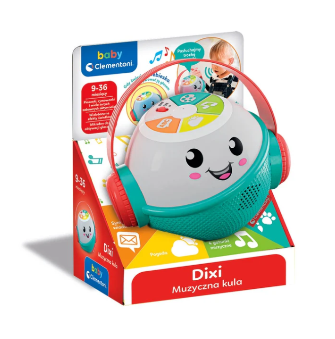 DIXI Interactive Musical Ball with Microphone (Polish Language) Clementoni 50800