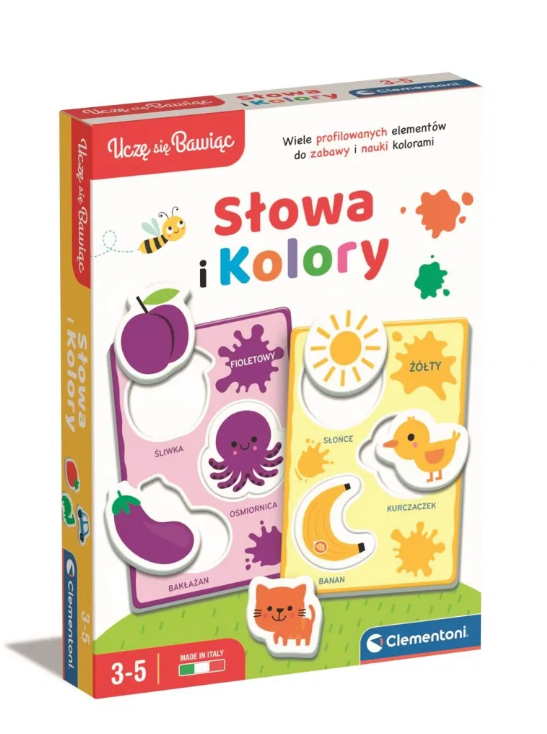 Educational Game Words and Colours  Play and Learn Polish Language Clementoni 50760