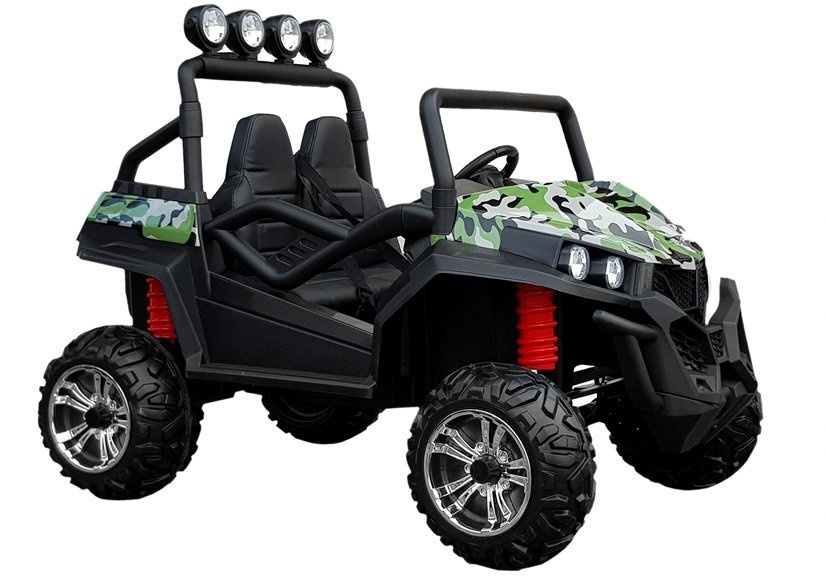 Electric Ride-On Car S2588 Green Painted Military