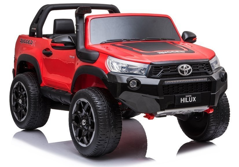 Divvietīgs bērnu elektromobilis Toyota Hilux Red Painted