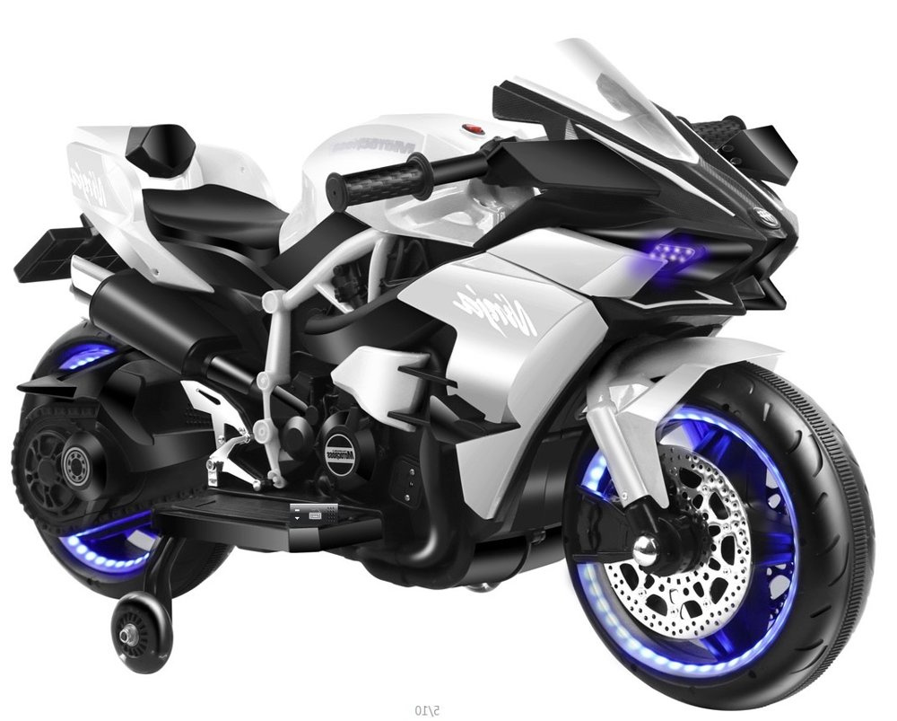 Bērnu elektro motocikls CHUANQIH2R White