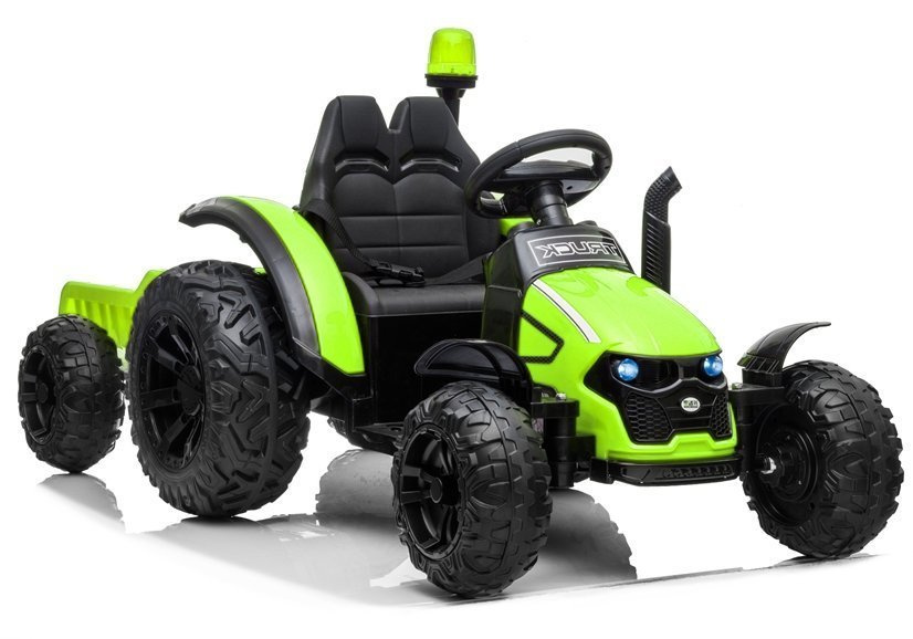 Bērnu elektriskais traktors ar piekabi HZB-200 Green