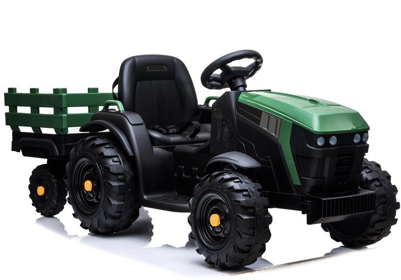 Bērnu elektriskais traktors ar piekabi BDM0925 Military Green