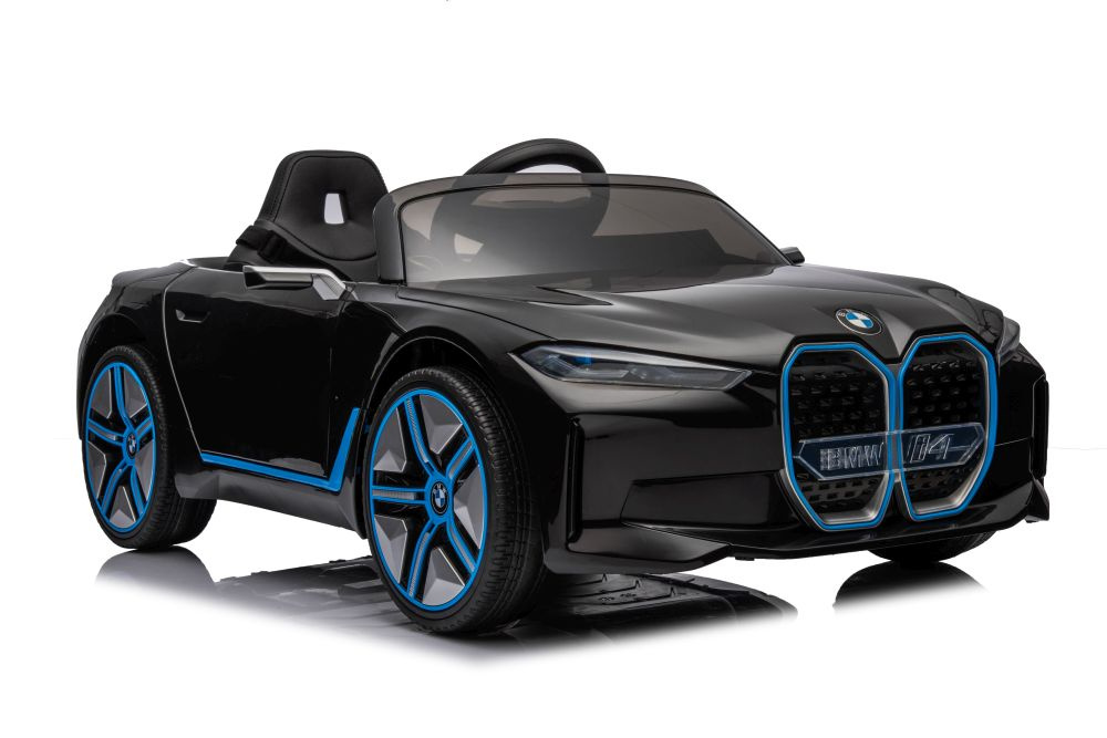 Elektriskā sporta automašīna bērniem BMW I4 Black