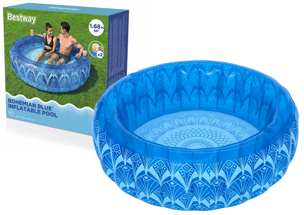 Inflatable Pool 168 x 53 cm Blue Bestway 54479