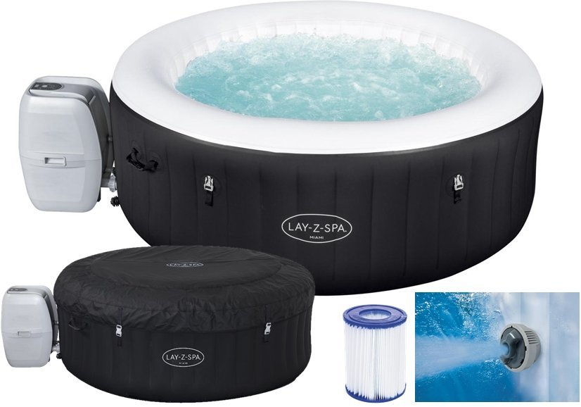 Inflatable SPA Swimming pool Jacuzzi for 4 people 180cm x 66cm - BESTWAY 60001