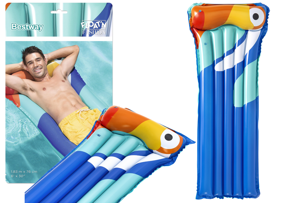 Inflatable Swimming Mattress toucan Blue 183 x 76 cm Bestway 44021