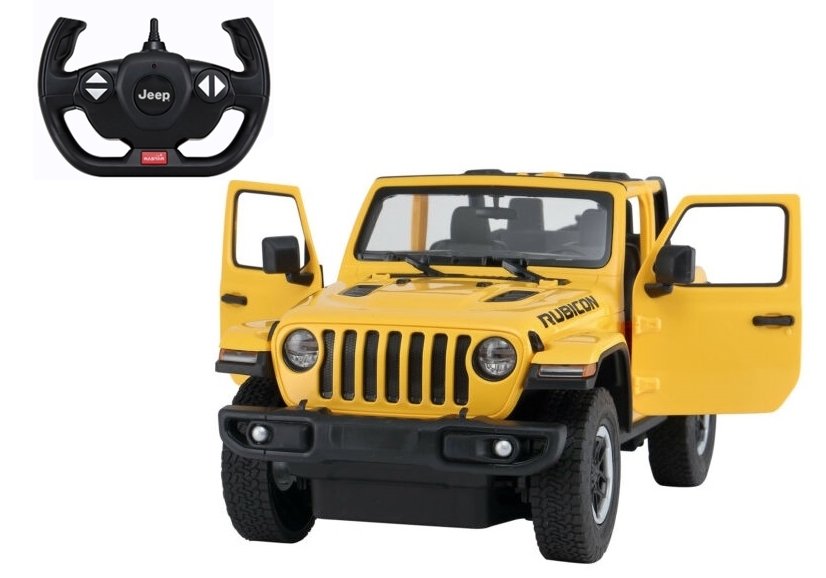 Tālvadības mašīna Jeep Wrangler Rubicon Yellow