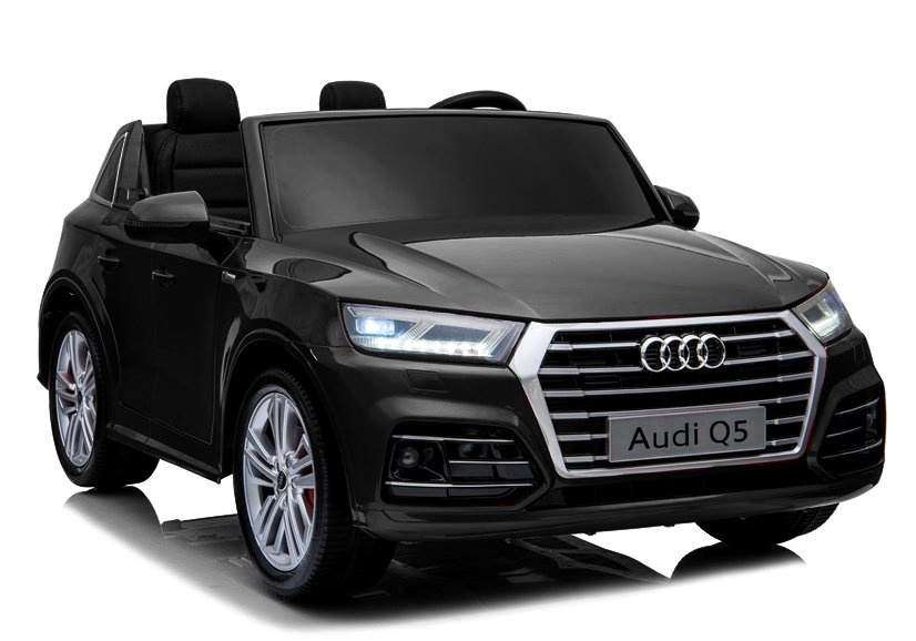 Divvietīgs bērnu elektromobilis Audi Q5 2-Seater Black Painting