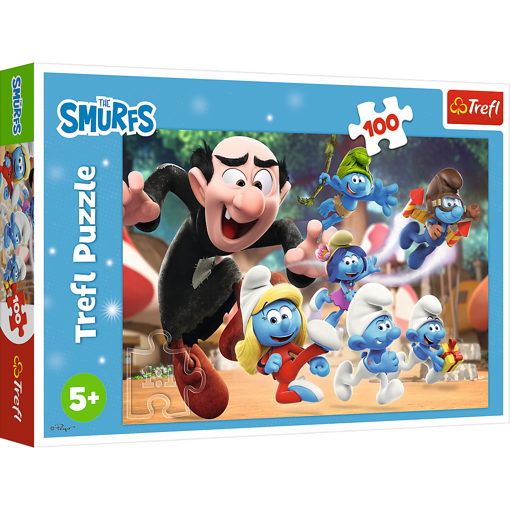 Puzzle - 100 - Papa Smurf's Teachings - Smurfs - Trefl 16481