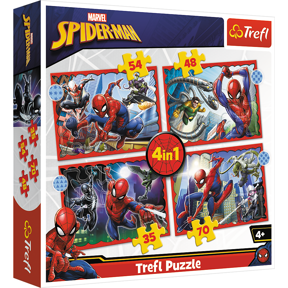 Puzzle - 4in1 - Heroic Spider-Man Trefl 34384
