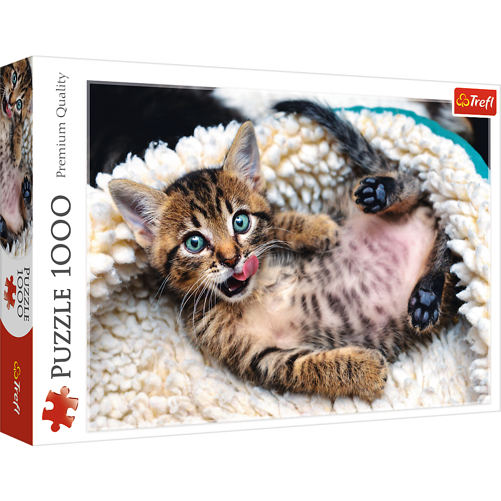 Puzzle - "1000" - Cheerful Kitten Trefl 10448