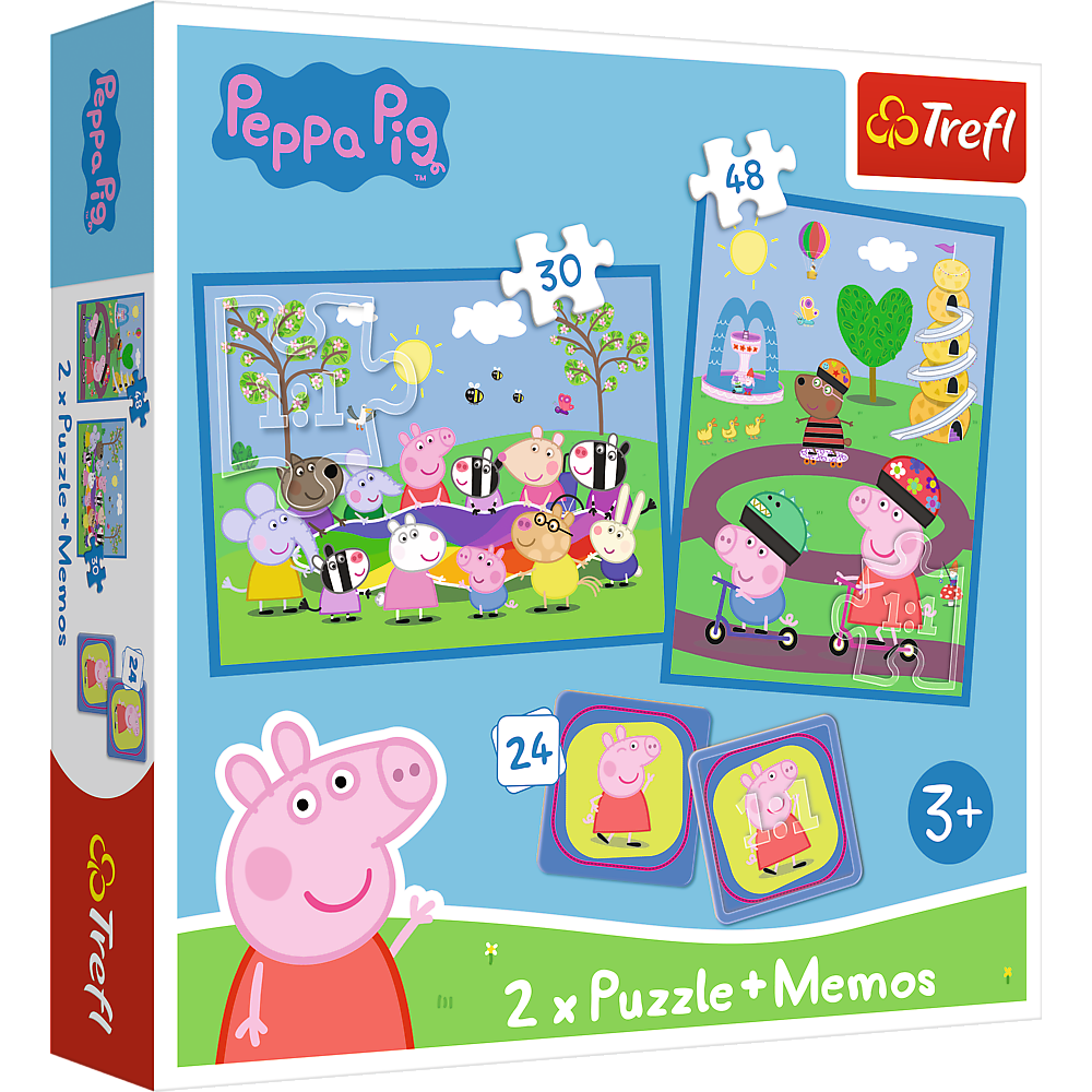 Puzzle - "2in1 + memos" - Happy moments with Peppa Pig Trefl 93331