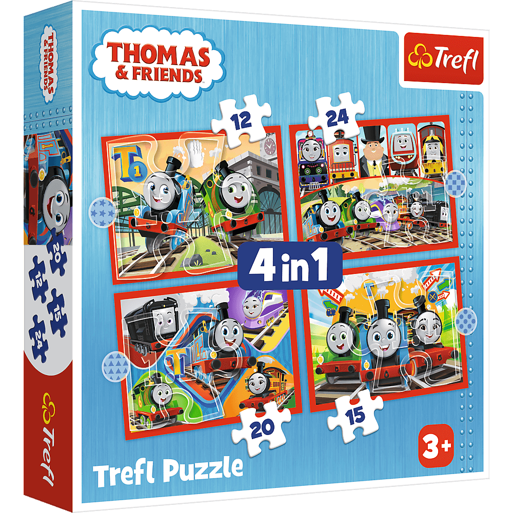 Puzzle - "4 in 1" - Thomas the Tank Engine Trefl 34619