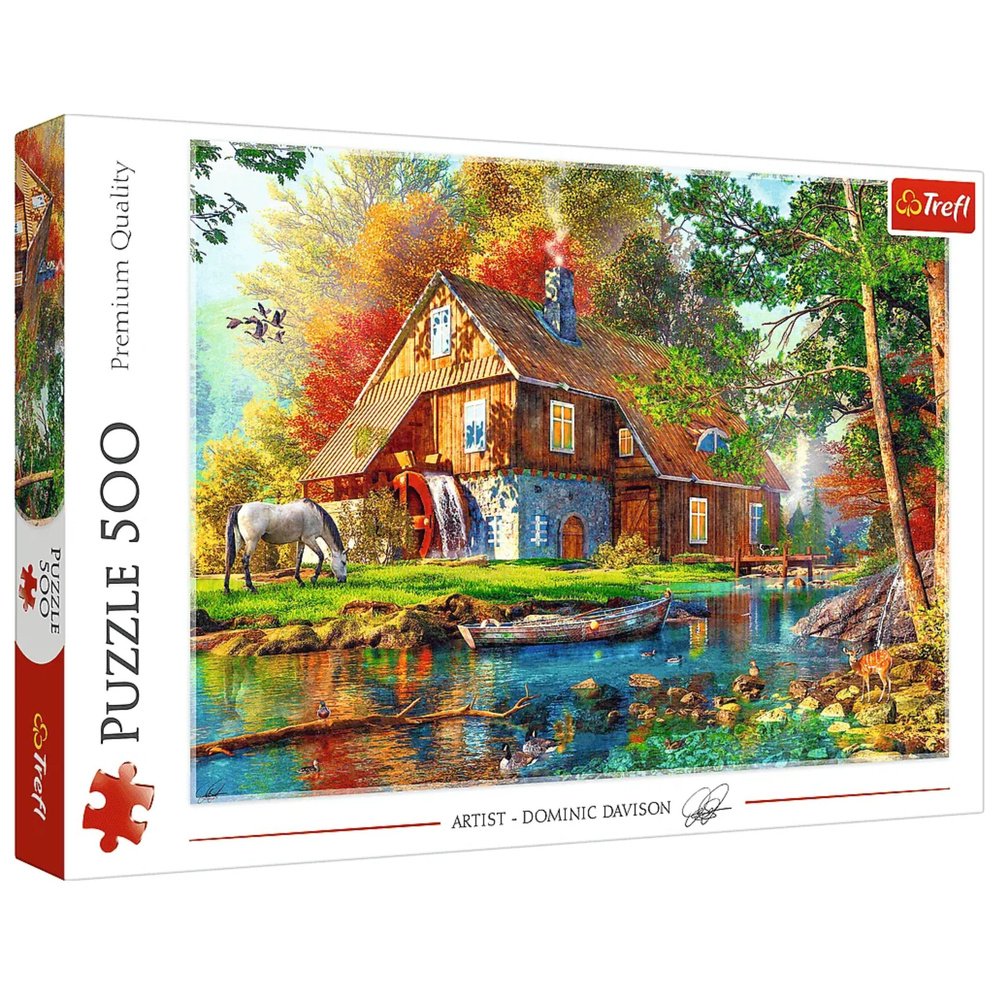 Puzzle - "500" - Cottage on the River Trefl 37484