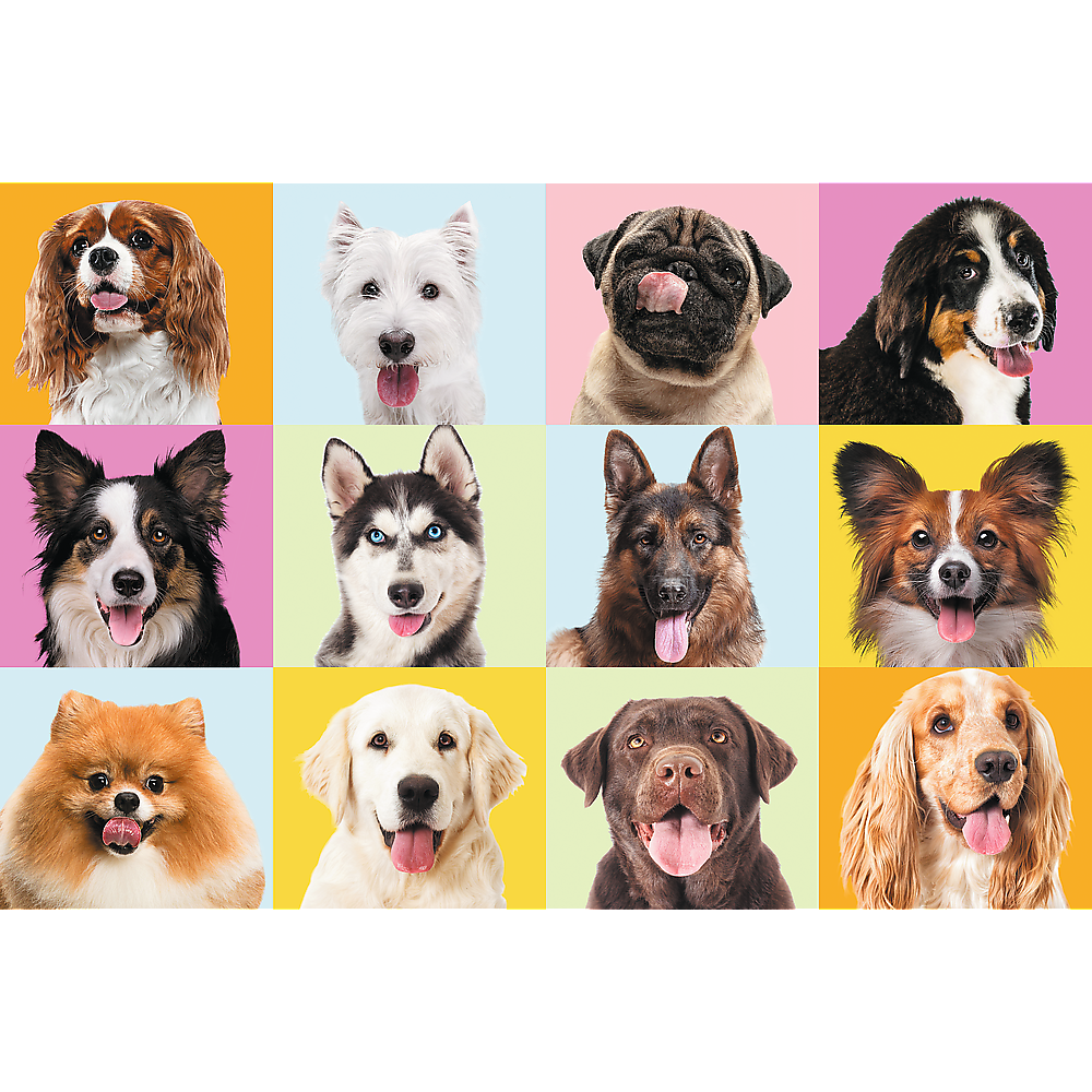 Puzzles - "60" - Sweet puppies / Trefl 17374