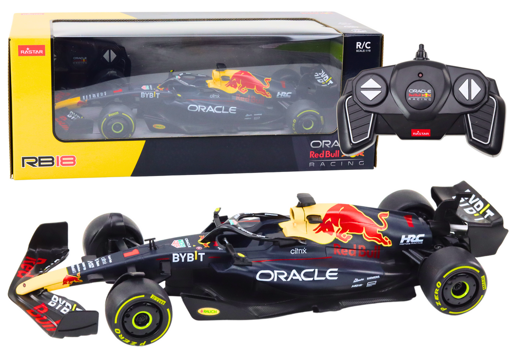 Radiovadāmā mašīna ar pulti Oracle Red Bull Racing RB18 Black