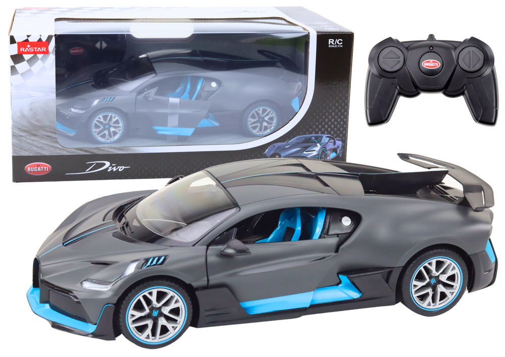RC Car Sports Model Remote Controlled Bugatti Divo Opening Doors 1:14