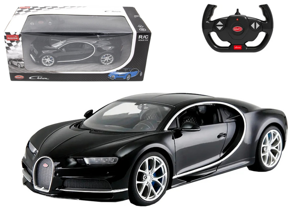 Tālvadības mašīna Bugatti Chiron 1:14 Black