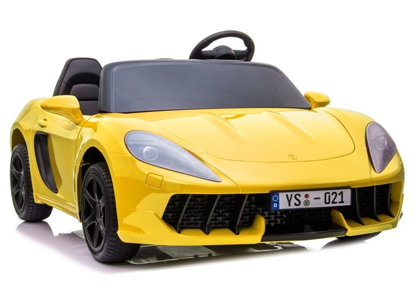 Divvietīgs bērnu elektromobilis YSA021A Yellow Painted