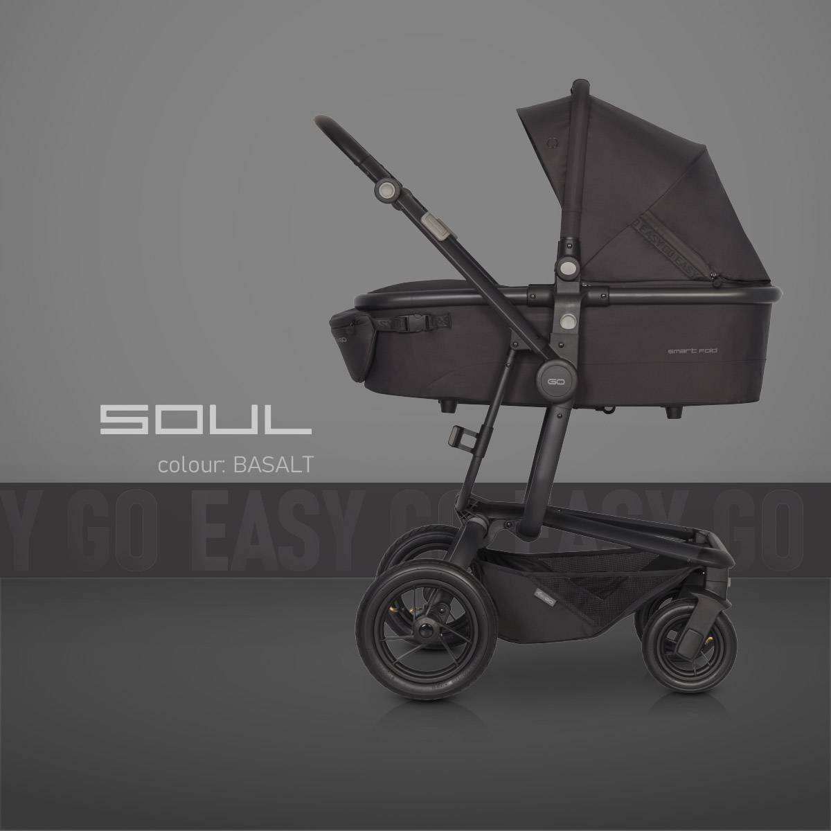 Wózek dziecięcy 1w1 Easygo Soul Basalt