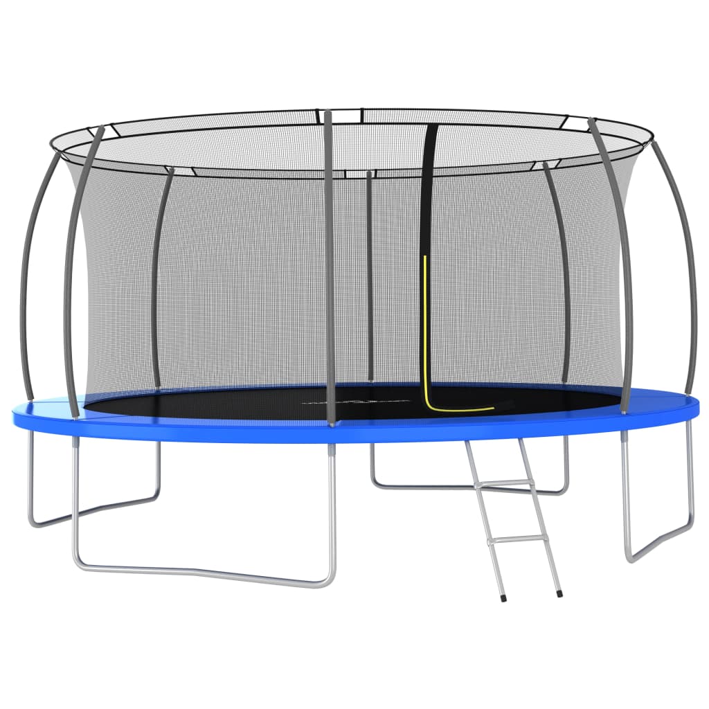 Batuts ar drošības tīklu un kāpnēm 457 cm (15ft) Vidaxl