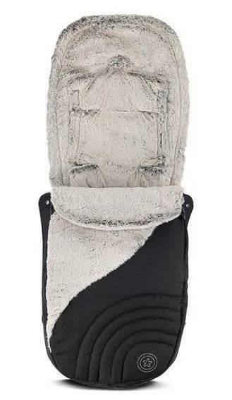 Bērnu ratu guļammaiss Kiddy Softmuff Black grey