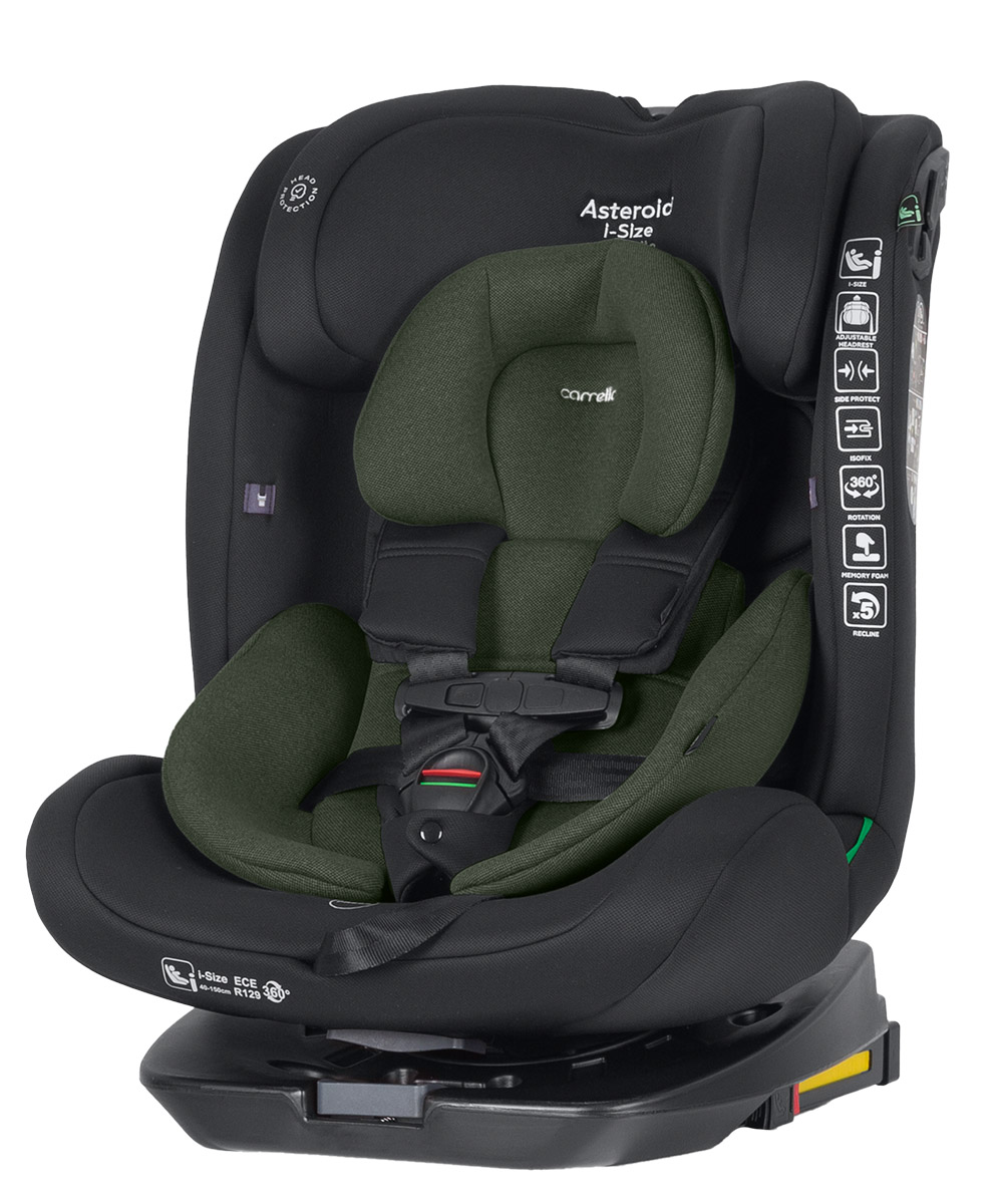 Carrello Asteroid CRL-17001 i-Size Hunter Green Bērnu autosēdeklis 0-18 kg