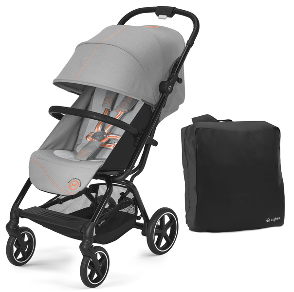 Cybex Eezy S Plus 2 Lava Grey 2023 Pastaigu rati + Transportēšanas soma