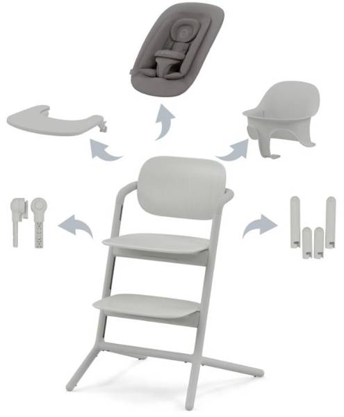 Cybex Lemo 4in1 Suede Grey Barošanas krēsls