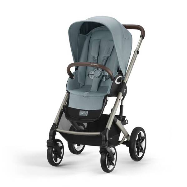 Cybex Talos S Lux Stormy Blue/Taupe Pastaigu rati